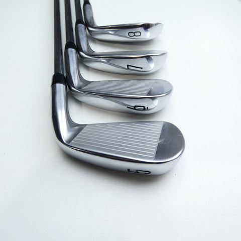 Used Titleist T200 2021 Iron Set / 5 - PW + 48° / Stiff Flex / Left-Handed
