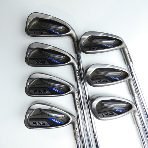 Used Ping G30 Iron Set / 5 - SW / Stiff Flex