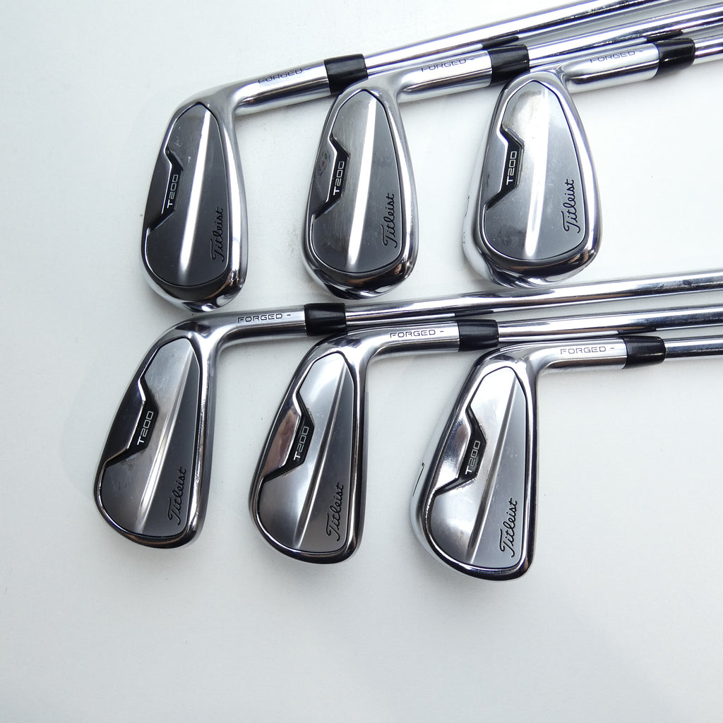 Used Titleist T200 2021 Iron Set / 5 - PW / Stiff Flex