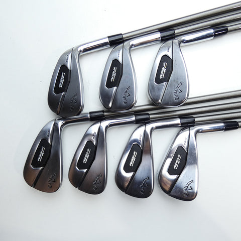 Used Callaway Rogue ST Pro Iron Set / 4 - PW / Stiff Flex