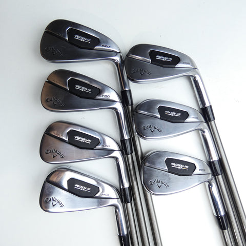 Used Callaway Rogue ST Pro Iron Set / 4 - PW / Stiff Flex