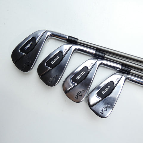 Used Callaway Rogue ST Pro Iron Set / 4 - PW / Stiff Flex
