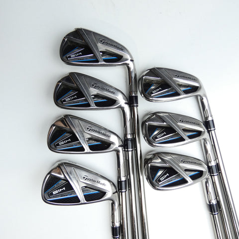 Used TaylorMade SIM Max Iron Set / 5 - PW + AW / Regular Flex