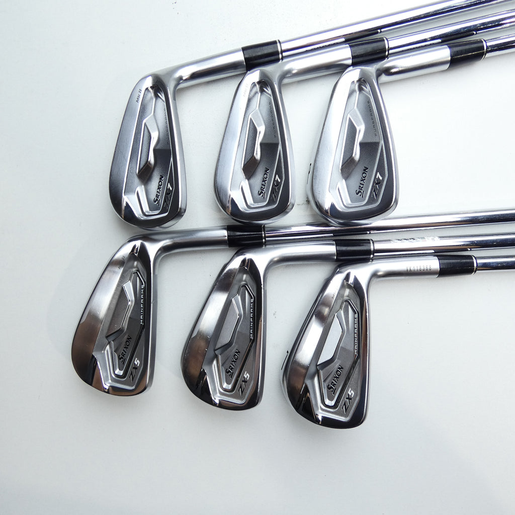 Used Srixon ZX5 MKII & ZX7 MKII Combo Set Iron Set / 5 - PW / Regular Flex