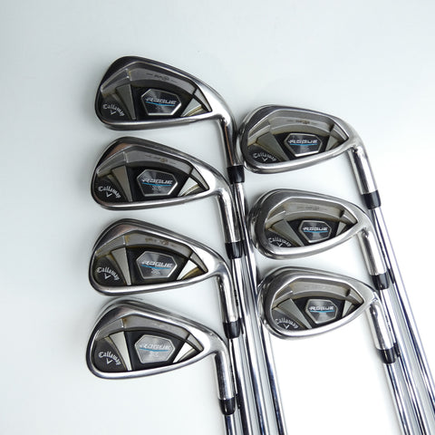 Used Callaway Rogue Iron Set / 5 - PW + AW / Stiff Flex