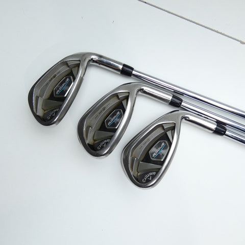 Used Callaway Rogue Iron Set / 5 - PW + AW / Stiff Flex