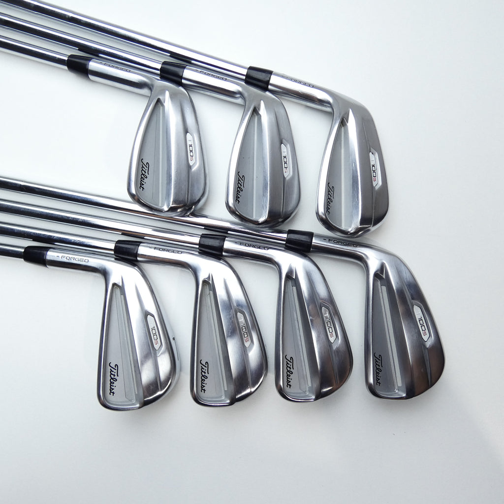Used Titleist T100S 2021 Iron Set / 4 - PW / Stiff Flex / Left-Handed