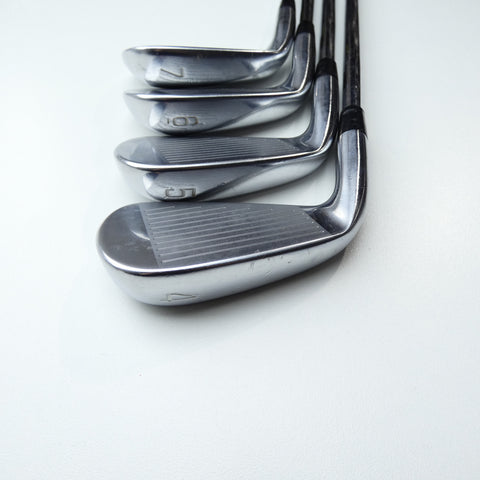Used Mizuno MP-20 HMB Iron Set / 4 - PW / Stiff Flex