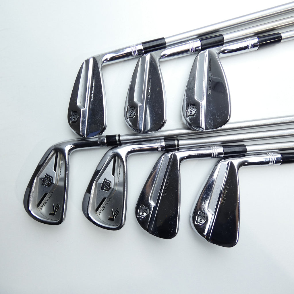 Used Wilson FG Tour V6 & Staff Model MB Iron Set / 4 - PW / X-Stiff Flex