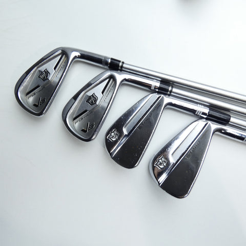 Used Wilson FG Tour V6 & Staff Model MB Iron Set / 4 - PW / X-Stiff Flex