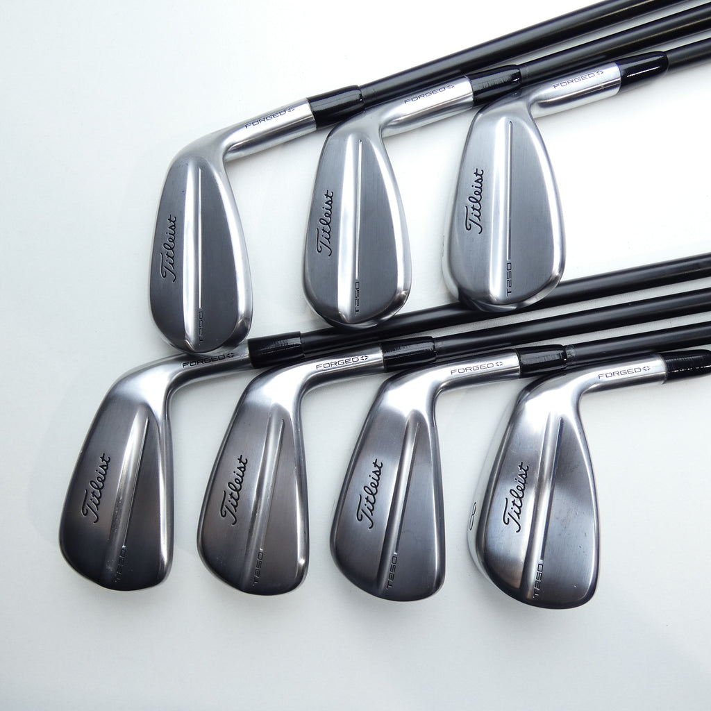 Used Titleist T250 2025 Iron Set / 5 - PW + 48° / X-Stiff Flex