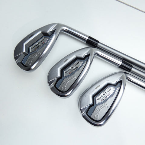 Used Callaway Quantum Max OS Iron Set / 4 - PW / Regular Flex