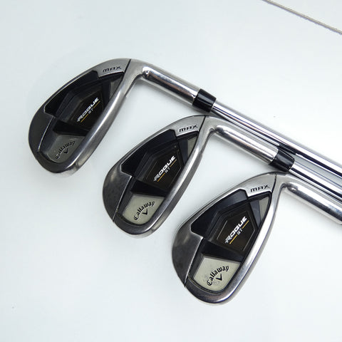 Used Callaway Rogue ST MAX Iron Set / 5 - PW + AW / Stiff Flex