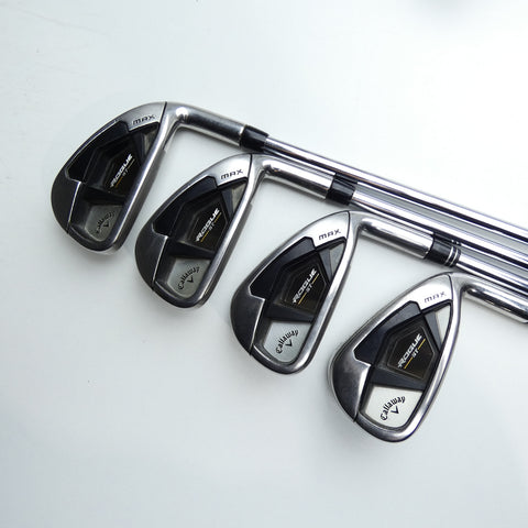 Used Callaway Rogue ST MAX Iron Set / 5 - PW + AW / Stiff Flex