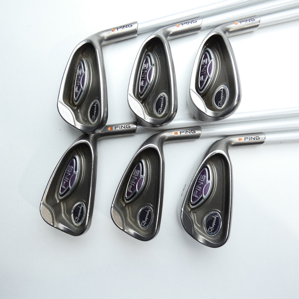 Used Ping Rhapsody 2008 Iron Set / 6 - SW / Ladies Flex