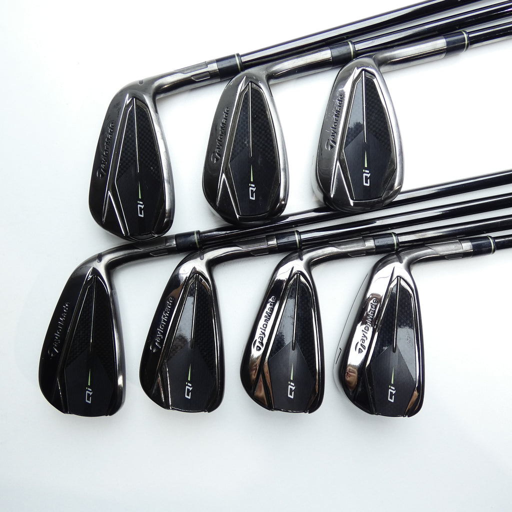 Used TaylorMade Qi Gunmetal Iron Set / 4 - PW / Stiff Flex