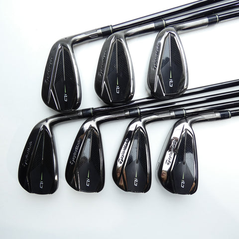 Used TaylorMade Qi Gunmetal Iron Set / 4 - PW / Stiff Flex