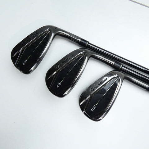 Used TaylorMade Qi Gunmetal Iron Set / 4 - PW / Stiff Flex