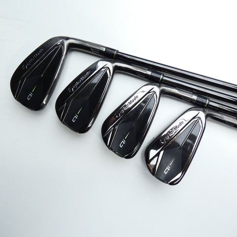 Used TaylorMade Qi Gunmetal Iron Set / 4 - PW / Stiff Flex