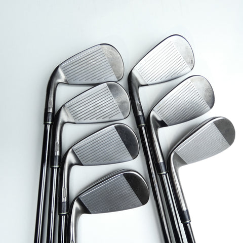 Used TaylorMade Qi Gunmetal Iron Set / 4 - PW / Stiff Flex