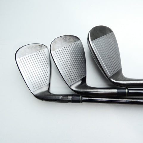 Used TaylorMade Qi Gunmetal Iron Set / 4 - PW / Stiff Flex