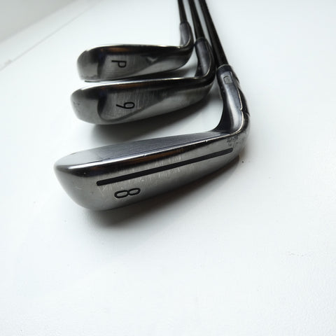 Used TaylorMade Qi Gunmetal Iron Set / 4 - PW / Stiff Flex
