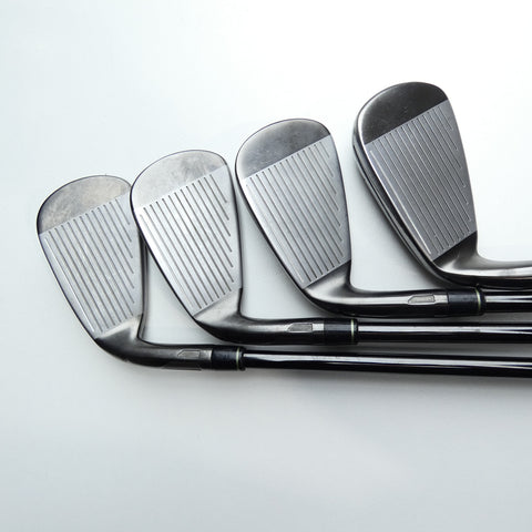 Used TaylorMade Qi Gunmetal Iron Set / 4 - PW / Stiff Flex