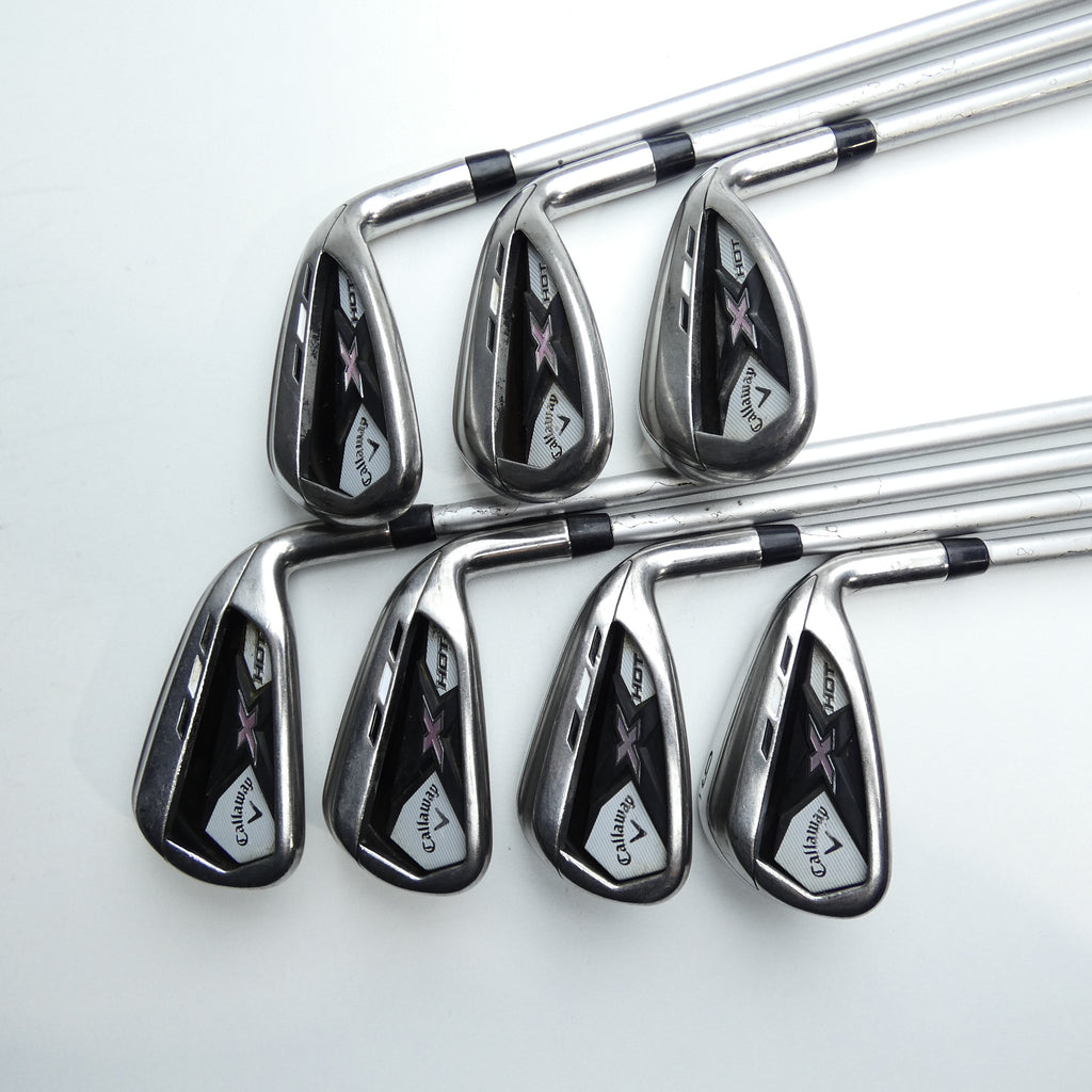 Used Callaway X Hot 2013 Iron Set / 6 - SW + AW / Ladies Flex