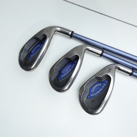 Used Callaway X-16 Iron Set / 4 - PW / Ladies Flex