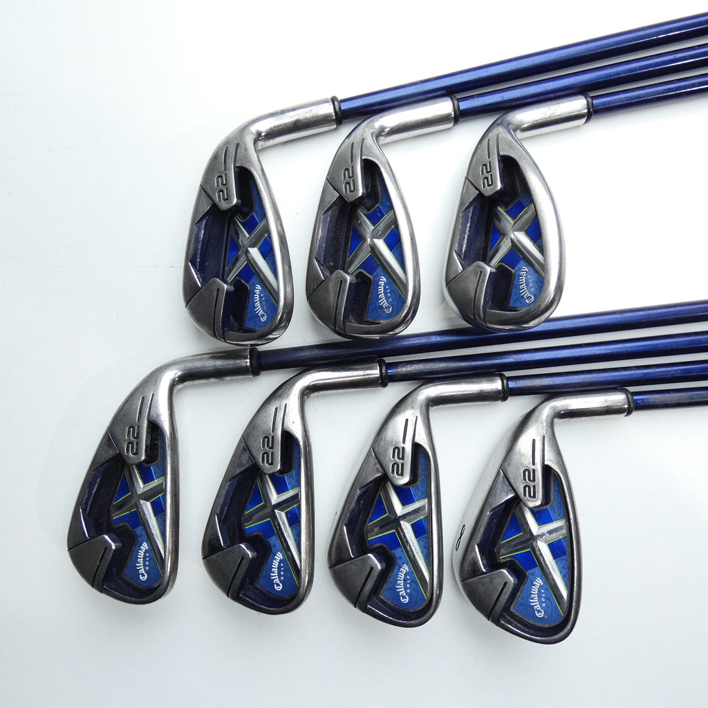 Used Callaway X-22 Iron Set / 5 - SW / Ladies Flex