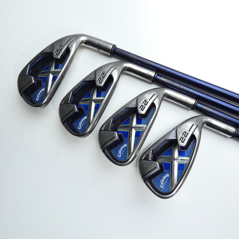 Used Callaway X-22 Iron Set / 5 - SW / Ladies Flex