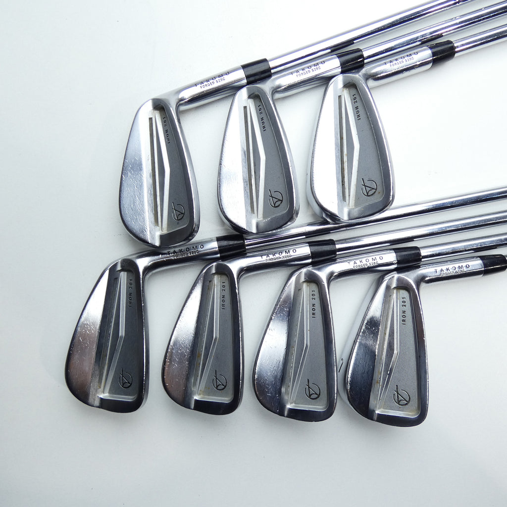 Used Takomo 201 Iron Set / 4 - PW / Stiff Flex