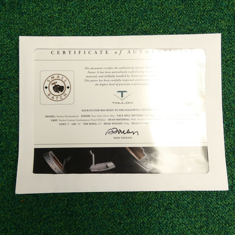 Used Toulon Design Small Batch Southampton Putter / 37.0 Inches