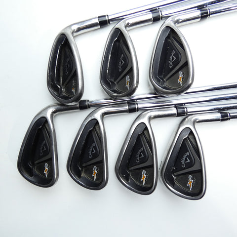 Used Callaway X2 Hot Iron Set / 6 - SW + AW / Regular Flex