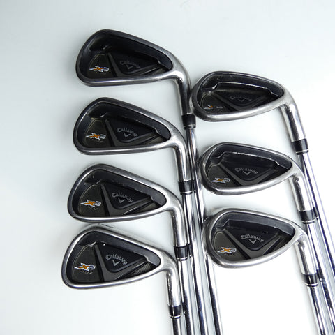 Used Callaway X2 Hot Iron Set / 6 - SW + AW / Regular Flex