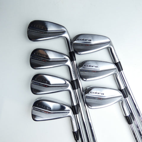 Used Cobra King Forged Tec One Length 2019 Iron Set / 4 - PW / Stiff Flex