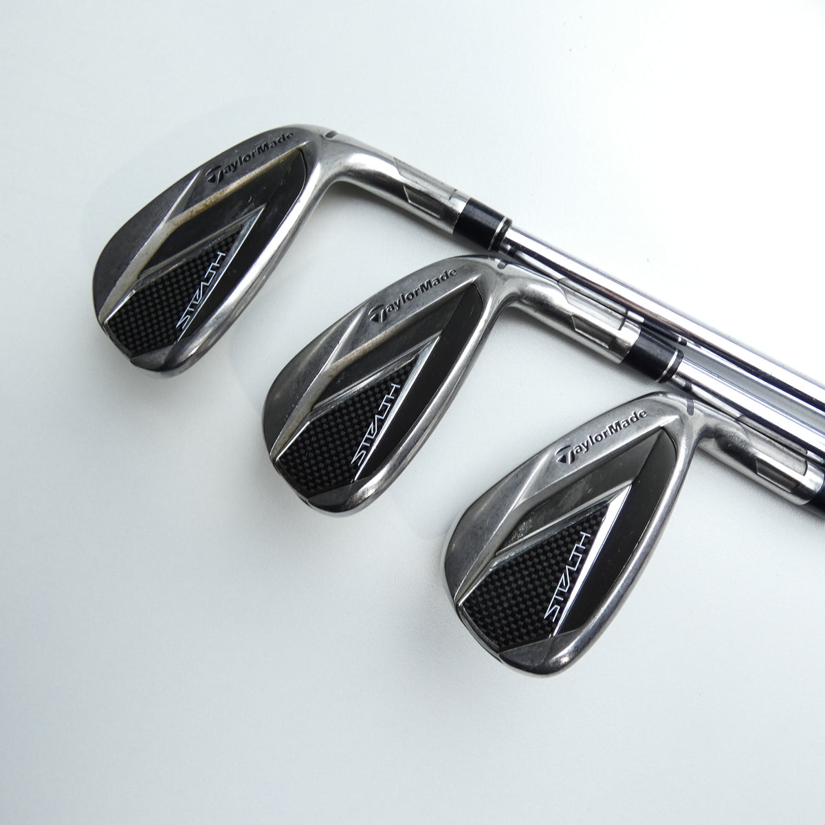 Used TaylorMade Stealth Iron Set / 5 - PW + AW / Stiff Flex