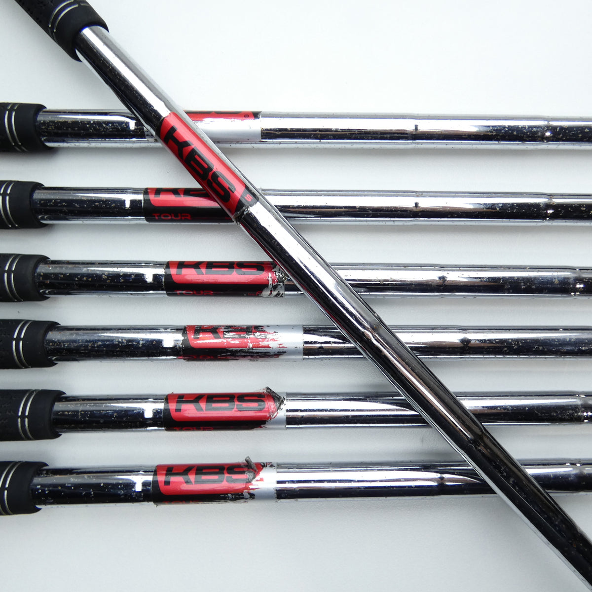 Used TaylorMade Stealth Iron Set / 5 - PW + AW / Stiff Flex
