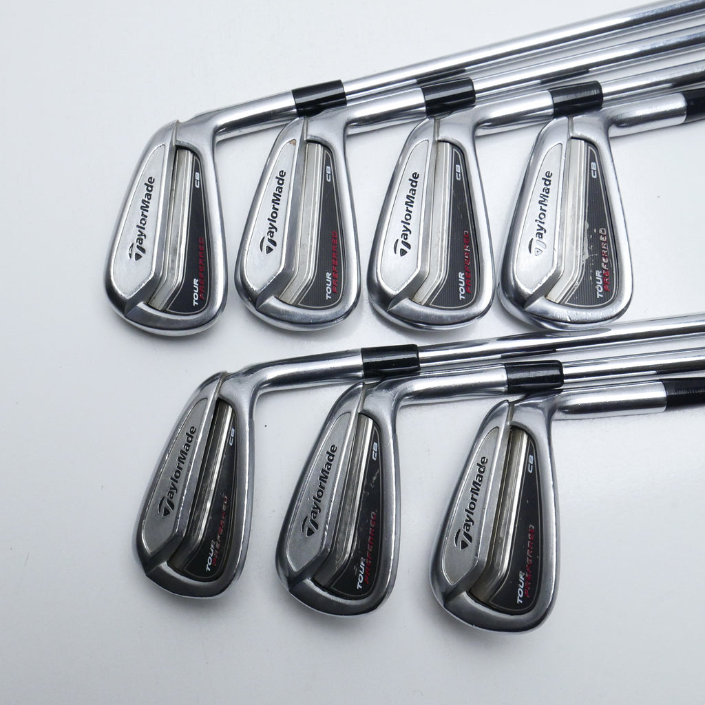 Used TaylorMade Tour Preferred CB 2014 Iron Set / 4 - PW / Stiff Flex