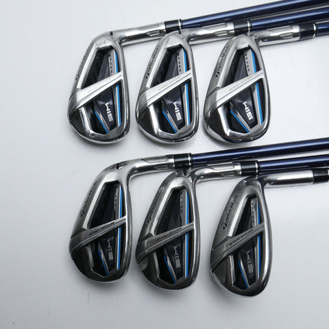 Used TaylorMade SIM Max OS Iron Set / 6 - SW / Regular Flex