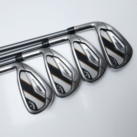 Used Callaway Mavrik Iron Set / 5 - PW + GW + AW / Regular Flex / Left-Handed