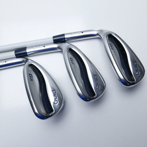 Used Ping GLe 3 Iron Set / 6 - SW + GW / Ladies Flex / Left-Handed