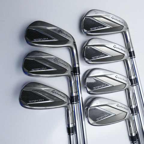 Used TaylorMade Stealth Iron Set / 5 - PW + AW / Regular Flex