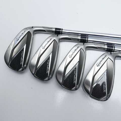 Used TaylorMade Stealth Iron Set / 5 - PW + AW / Stiff Flex