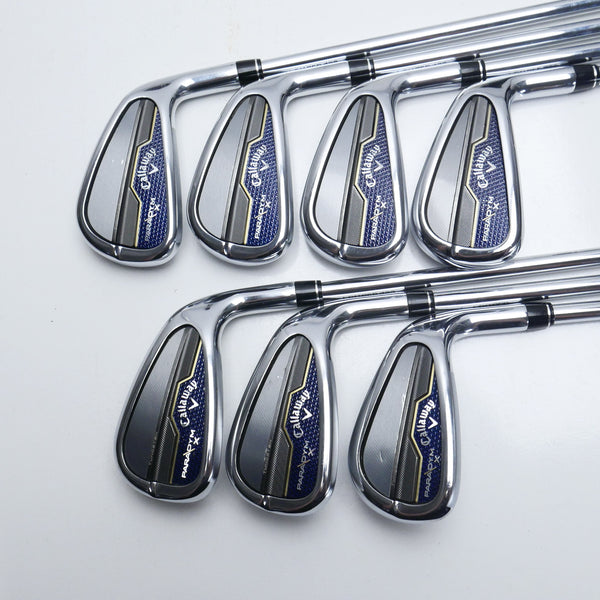 Used Callaway Paradym X Iron Set / 4 - PW / Stiff Flex