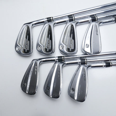 Used Wilson FG Forged Tour & FG62 Combo Iron Set / 4 - PW / Stiff Flex
