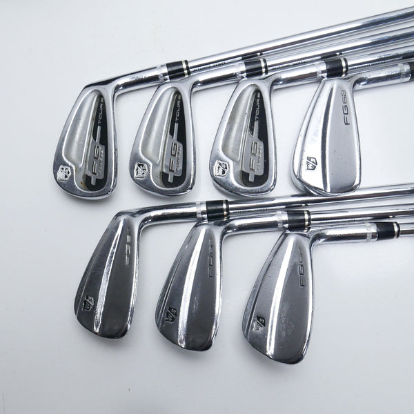 Used Wilson FG Forged Tour & FG62 Combo Iron Set / 4 - PW / Stiff Flex