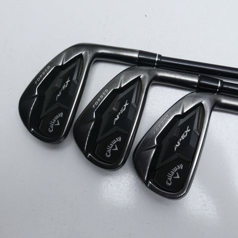 Used Callaway Apex Pro Smoke Iron Set / 5 - 9 IRON / Regular Flex