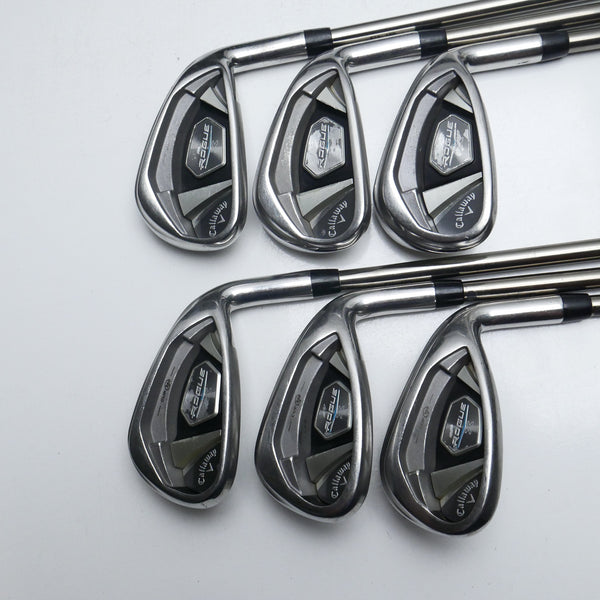 Used Callaway Rogue X Iron Set / 6 - PW + AW / Lite Flex