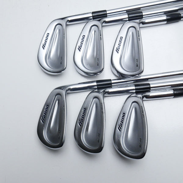 Used Mizuno MP-60 Iron Set / 5 - PW / Stiff Flex